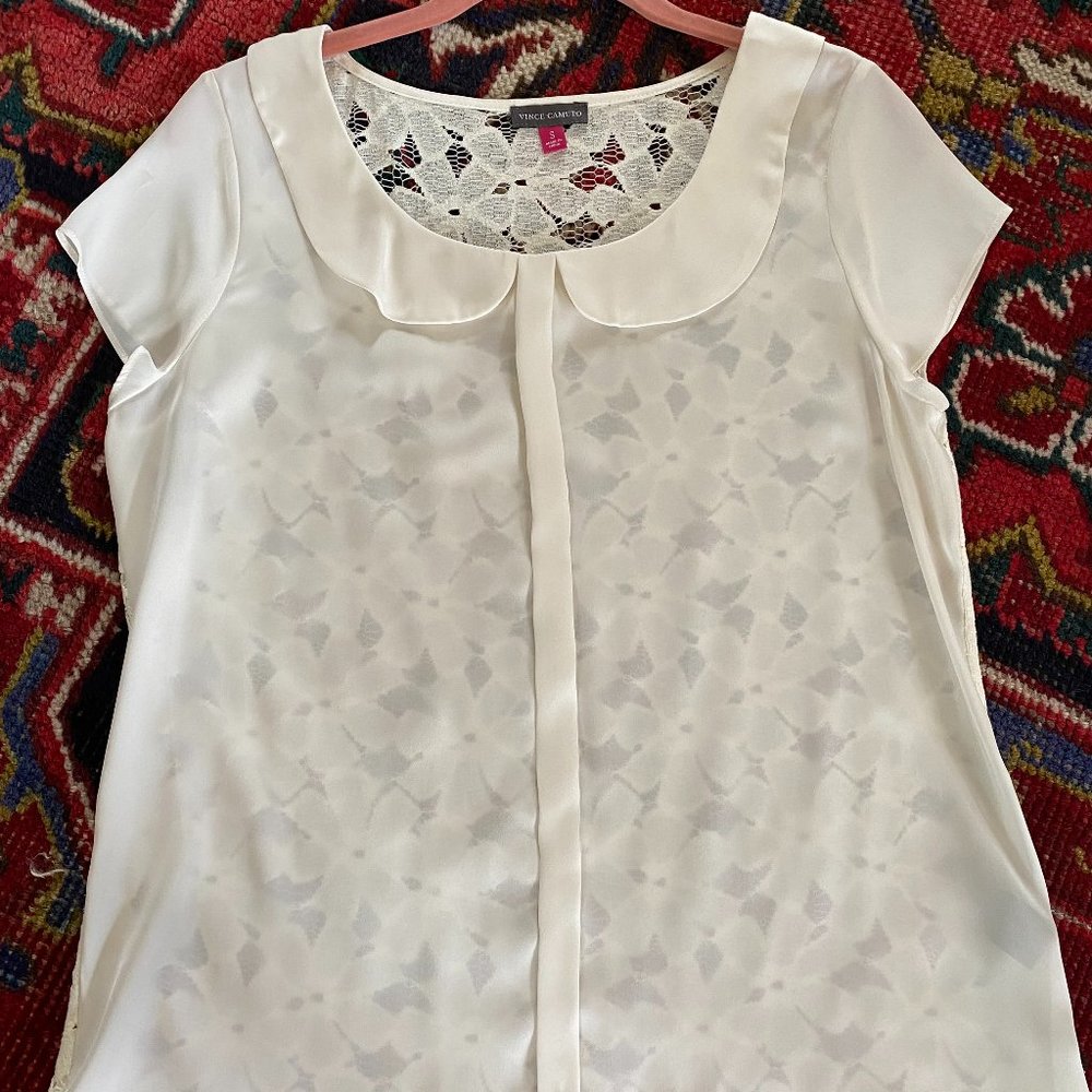 White/Ivory Vince Camuto Top - Size S